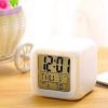 1pc, Multi-Fuction LED Night Light 7 Color Changing Digital Alarm Clock Lamp For Wake Up Bedside Bedroom Holiday Gift