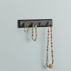 Wall Mount Key Rack Hanger Holder 4 Hook Chain Storage Keys Organizer Home Decor