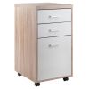 Kenner File Cabinet; 2-Drawer; Reclaimed Wood and White