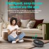 Robot Vacuum and Mop Combo, 4000pa Automatic Vacuum Cleaner Robot with Watertank and Dustbin, Self-Charging Smart Vacuum Robot Compatible with APP, Pe