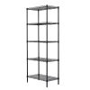 5-Shelf Shelving Storage Metal Organizer Wire Rack with adjustable shelves hooks