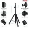 5 Core 2 Pieces PA Speaker Stands Adjustable Height Professional Heavy Duty Tripod Mounting Bracket; Pieces Carrying Bag; Extend from 40 to 72 inches;