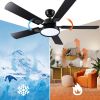 52 Inch 5 blades Ceiling Fan With Dimmable LED Light And Remote Control