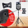 5 Core 2 Pieces PA Speaker Stands Adjustable Height Professional Heavy Duty Tripod Mounting Bracket; Pieces Carrying Bag; Extend from 40 to 72 inches;