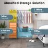 Free Standing Closet Organizer with Removable Drawers and Shelves