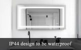 LED Bathroom Mirror 72x36 Inch with lights; anti-Fog & Dimming Led Bathroom Vanity Mirror