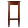 Regalia Accent Table with drawer; shelf