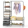 Free Standing Closet Organizer with Removable Drawers and Shelves