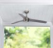 52' Satin Nickel Indoor/Outdoor 3 Blade Ceiling Fan with Reverse Airflow