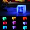 1pc, Multi-Fuction LED Night Light 7 Color Changing Digital Alarm Clock Lamp For Wake Up Bedside Bedroom Holiday Gift