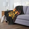 Star Wars; Vader Jack-o'-lantern Aggretsuko Comics Silk Touch Throw Blanket; 50" x 60"