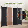 VEVOR Room Divider, 5.6 ft Room Dividers and Folding Privacy Screens (4-panel), Fabric Partition Room Dividers for Office, Bedroom, Dining Room, Study