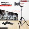 5 Core 2 Pieces PA Speaker Stands Adjustable Height Professional Heavy Duty Tripod Mounting Bracket; Pieces Carrying Bag; Extend from 40 to 72 inches;