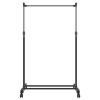 33lbs Garment Racks 3.12ft-4.80ft Height Adjustable Clothes Stand Foldable Clothes Hanger with Wheels