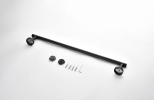 6-piece stainless steel bathroom towel rack set wall-mounted-black