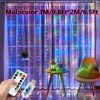 1pc; Window String Lights; Christmas Decoration 100/200/300 LED Remote Control USB Wedding Garland Curtain Lamp 3M/9.8Ft Fairy Lights