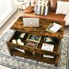 Lift Top Coffee Table with Hidden Storage Compartment