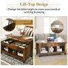 Lift Top Coffee Table with Hidden Storage Compartment